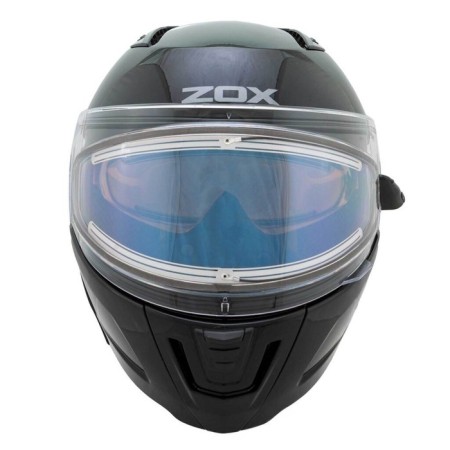 Snowmobile helmet Zox Condor, glass with electric heating, gloss, size XL, black-2