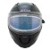 Snowmobile helmet Zox Condor, glass with electric heating, gloss, size XL, black