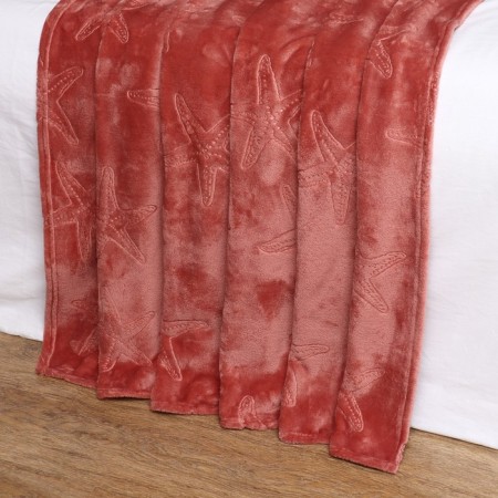 Coral Roal Sea Stars 150x200cm, Velsoft 270g/m, PE100%