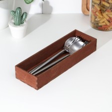 Tray for serving cutlery of the share, 25 × 8 × 4 cm, mocko color