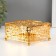 Summary Metal per 1 candle "Square. Sunflower" gold d = 5.5 cm 10x10x5.6 cm