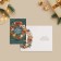 Postcard "Happy New Year!" embossing, wreath, 12 x 18 cm, new year