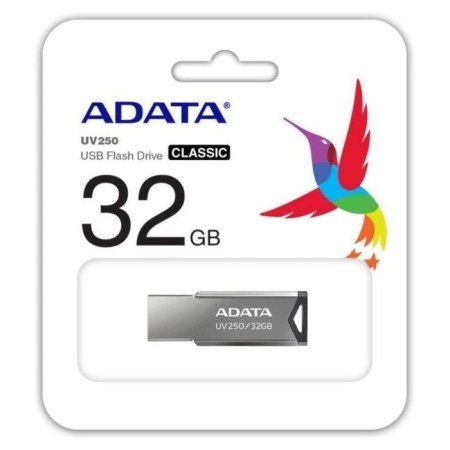 A-DATA 32GB UV250 AUV250-32G-RBK USB2.0 flash drive silver-1