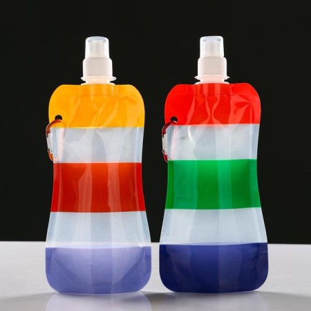 Water flask, 450 ml, Rainbow, 26 x 12 cm, mix-5