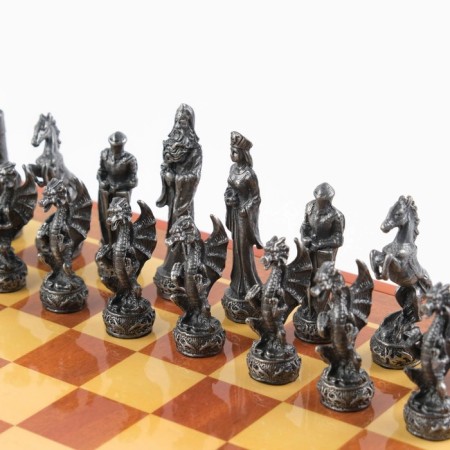 Souvenir chess "Middle Ages", h king-8 cm, h Parashka-5.6 cm. D-2 cm, 36 x 36 cm-4