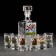 Set of drinking "Okhota-fish", 7 items: Capherine 500 ml, stack 50 ml, 6 pcs, in a suitcase