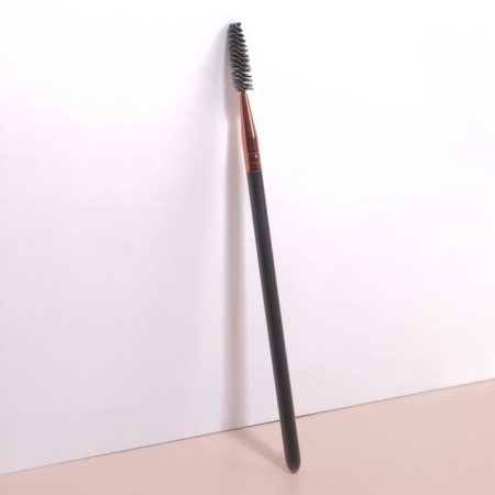 Brush for eyebrows and eyelashes, 17 (+/- 1) cm, black/bronze color-1