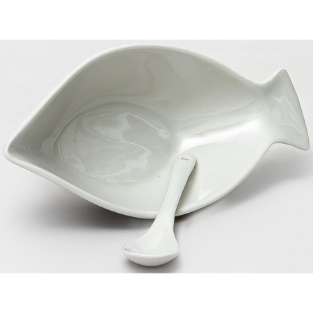Caviar with a spoon of Balsford "Latona. Persia ", new bone porcelain-1