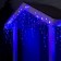 Garland "fringe" 3 × 0.6 m, IP44, UMS, white thread, 160 SMD-LED, glow blue, 220 V