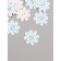 A set of buttons for creativity "Snezhinochka" set of 14 pcs 2.9x2.9 cm