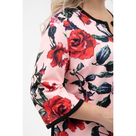 Cardigan female, size 52, pink color-7