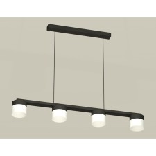 Комплект подвесного светильника с акрилом Ambrella light, Traditional DIY, XB9152205, 4хGX53, цвет чёрный песок, белый матовый