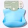 Blory for feeding silicone with pocket, blue color