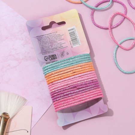 Hair elastic bands "Do not believe rumors", 20 pcs.-2