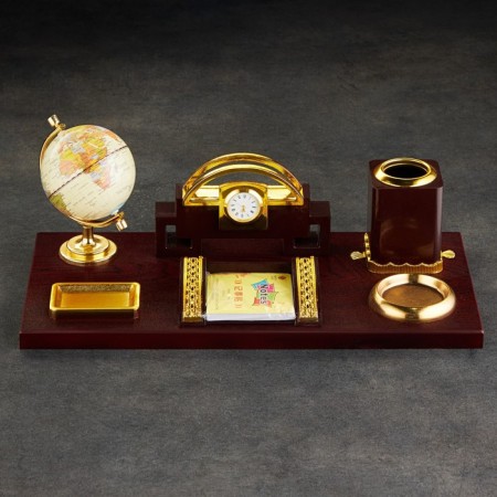 Tables set 6V1 (block d/papers, sub. D/seal, pencil case, clock, business card holder, globe)-7