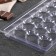 Form for chocolate and sweets "heart", 18 cells, 22 × 11 cm, transparent color