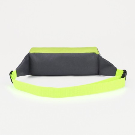 Lightning waist bag, outer pocket, green/gray color-1