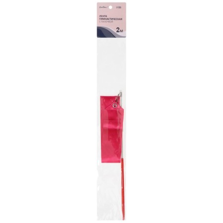 Ribbon for rhythmic gymnastics with a stick Grace Dance, 2 m, color fuchsia-4