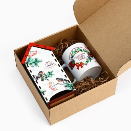Gift set for the New Year: a tea house and a mug "Happy New Year"-9