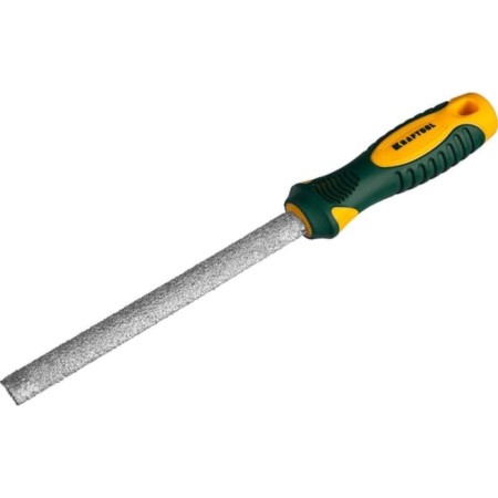 Kraftool file, semicircular, professional, 2k handle, 150 mm-2