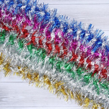 Tinsel "flashlight" d-5 cm, 200 cm, mix