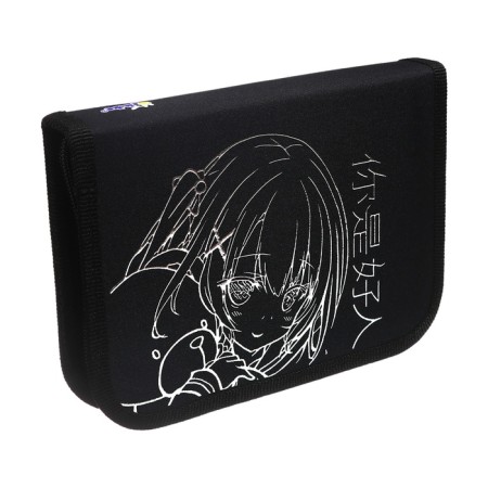 Penal 1 section 130 x 190 x 30 mm, with a folding bar, PCT 07-22-19 "Anime with a bear" laminated cardboard, a drawing with a metallic effect-2