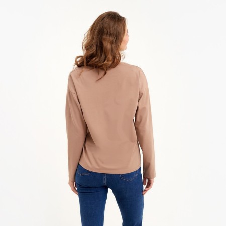 Women's longliva Minaku: Basic Line Beige Color, Rr. 46-2