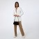 Bag-tout on lightning, brown color