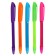 Ballpoint pen "Fluor" 0.7 mm, blue rod, case, mix (barcode on the piece)