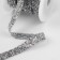 Rhound rhinestones, with holography, width - 15 mm, 4.5 ± 0.5 m, silver color