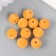 Beads for creativity velvet spraying "saffron" set 10 pcs d = 1.4 cm