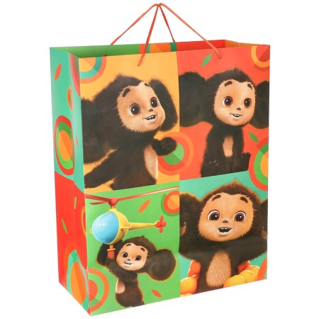 Gift package, 49x40x19 cm, packaging, Cheburashka-1
