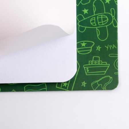 Gift set, notebook 9 × 10.4 cm and mini-hand "February 23: Happy Defender of the Fatherland Day"-3