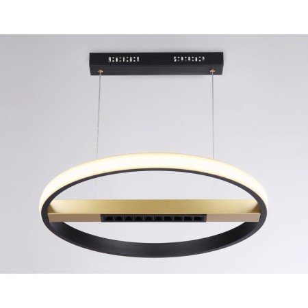 LED LED suspension with the control panel Ambrella Light, Linetech, FL51489, LED, 62 W, ​​4650LUM, 3000-6400K, black color, gold-3