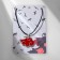 Japan's pendant “Japan” cloud on the lace, red color in silver, 42 cm + 5 cm extension cord