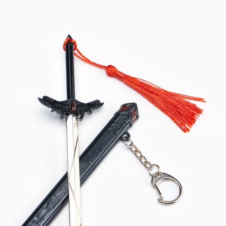 Souvenir weapon suspended mini "Genshin Sword", keychain, 20 cm, black-5