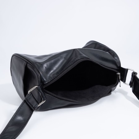 Bag Cross-Bodi with a zipper, black color-5