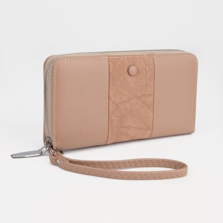 Women's wallet with lightning, beige color
