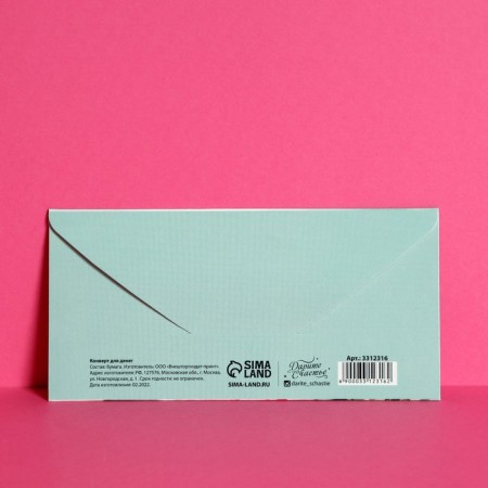 Money envelope "Happy wedding", pair, 16.5 × 8 cm-2