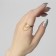Ring "Trend" chains, color gold, dimensionless