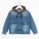 Denim jacket for a boy, blue color, height 104 cm