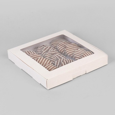 Self -charging box, craft, white, 21 x 21 x 3 cm