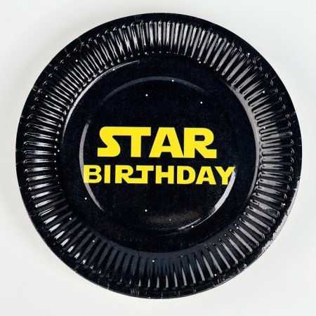 Disposable paper plate "Star Boy", 18 cm-1