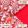 Paper packaging glossy, bilateral "Labyrinth", red, 50 x 70 cm