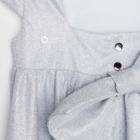 Dress elegant children's KAFTAN, p. 32 (110-116 cm), silver-9
