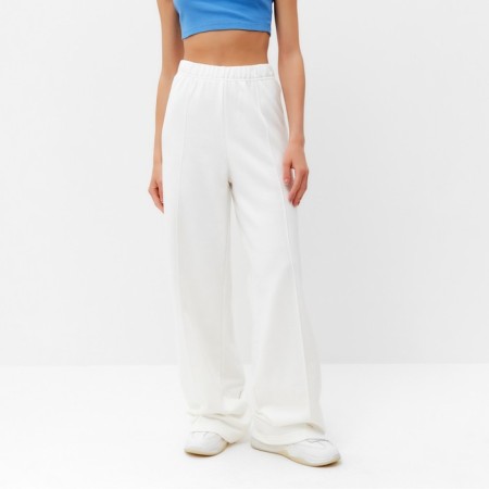 Women's pants Minaku: Casual Collection Ecrew color, rr 48