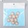 Decor for creativity plastic, rhinestones "Pearl Astra" set 10 pcs 2x2 cm