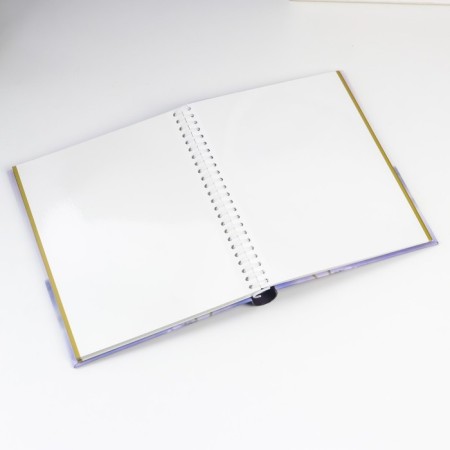 Photo album 30 magnetic sheets (60 steers) "Blue Flowers" 23x28 cm-2