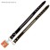 Leather collar on synthetic winterizer "Hedgehog", 69 x 3.6 cm, Osh 45-60 cm, black