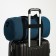 Road bag with lightning, external pocket, long belt, sea wave color